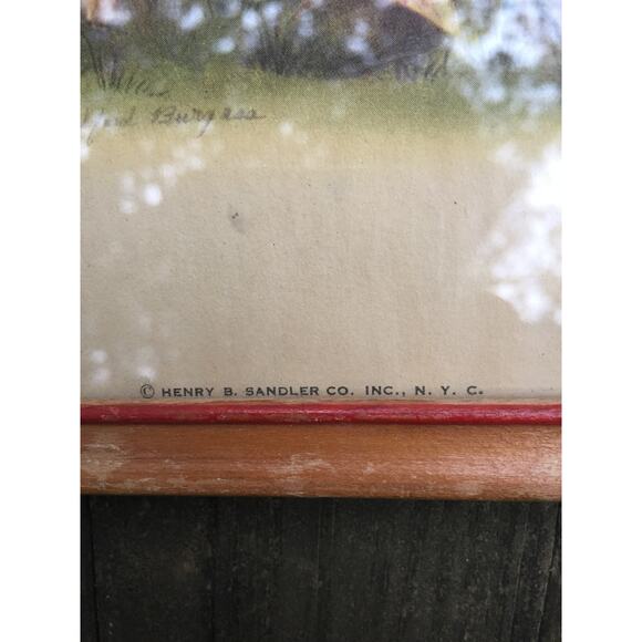 set of 3 framed vintage Henry B. Sandler nursery lithograph Art Prints children - Picture 10 of 12